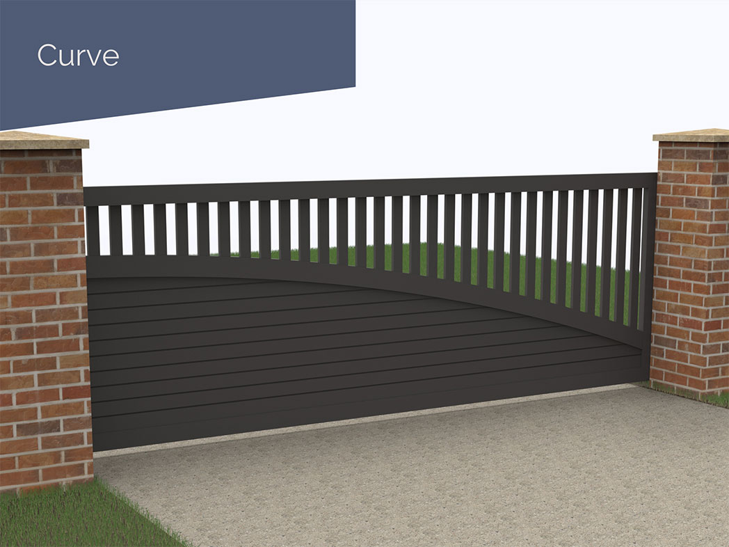 Alugate Curve bespoke gates