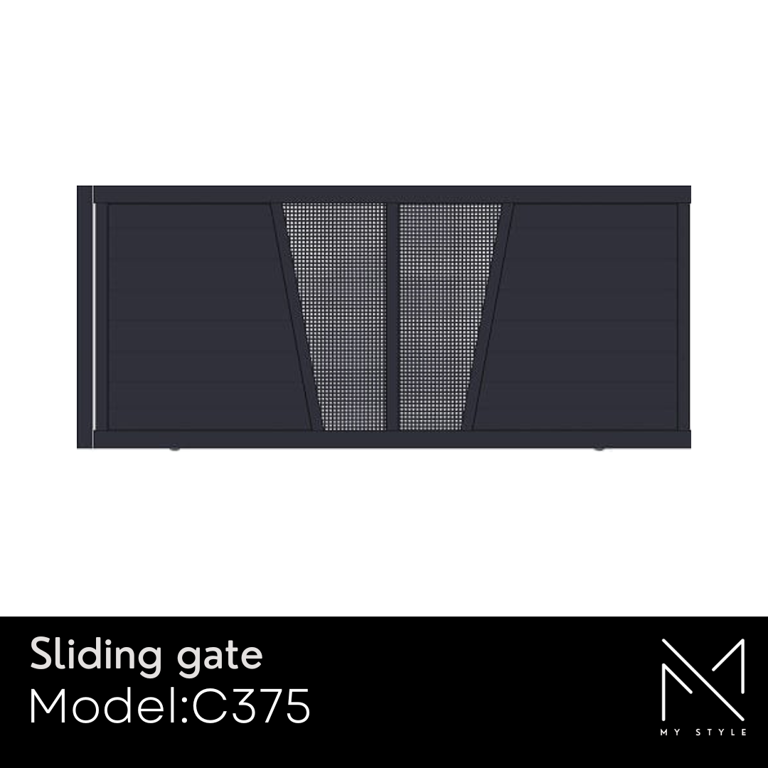 Aluminium Gates Direct Sliding Gate Model C375